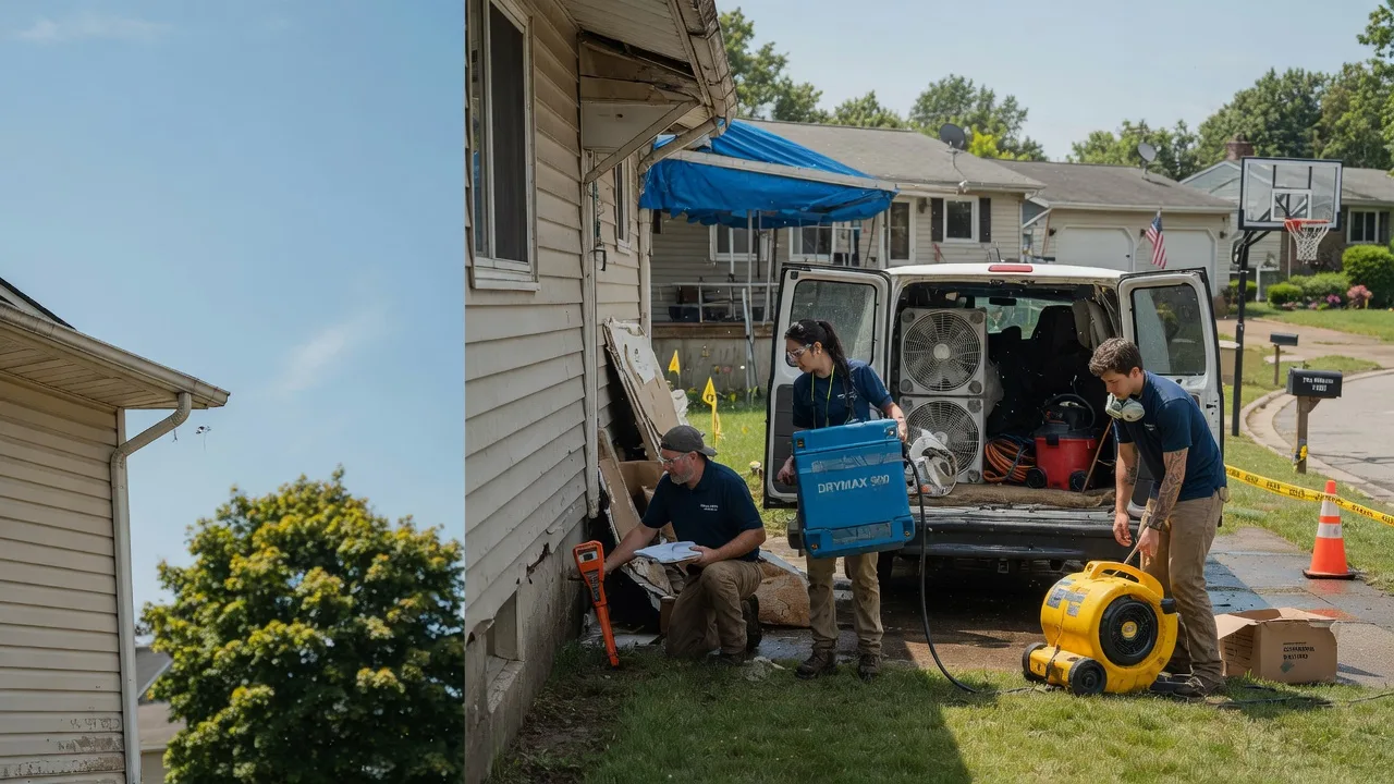 Ceiling Leak Cleanup in Breedsville, MI near me